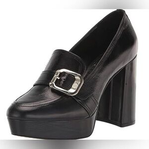 Vince Camuto Women's Grinilia Platform Loafer Clog, Black Size 8M